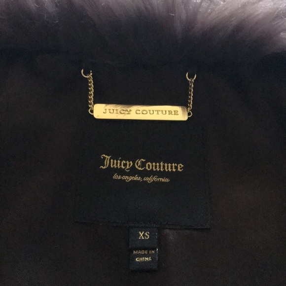 Juicy Couture Faux Mink Coat SZ XS org$398 - Picture 5 of 7